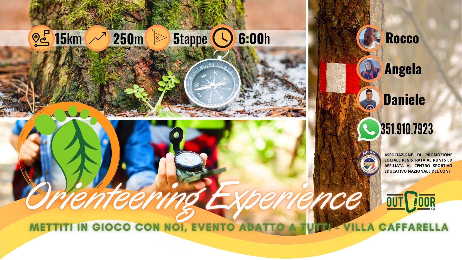 ORIENTEERING EXPERIENCE – VILLA CAFFARELLA