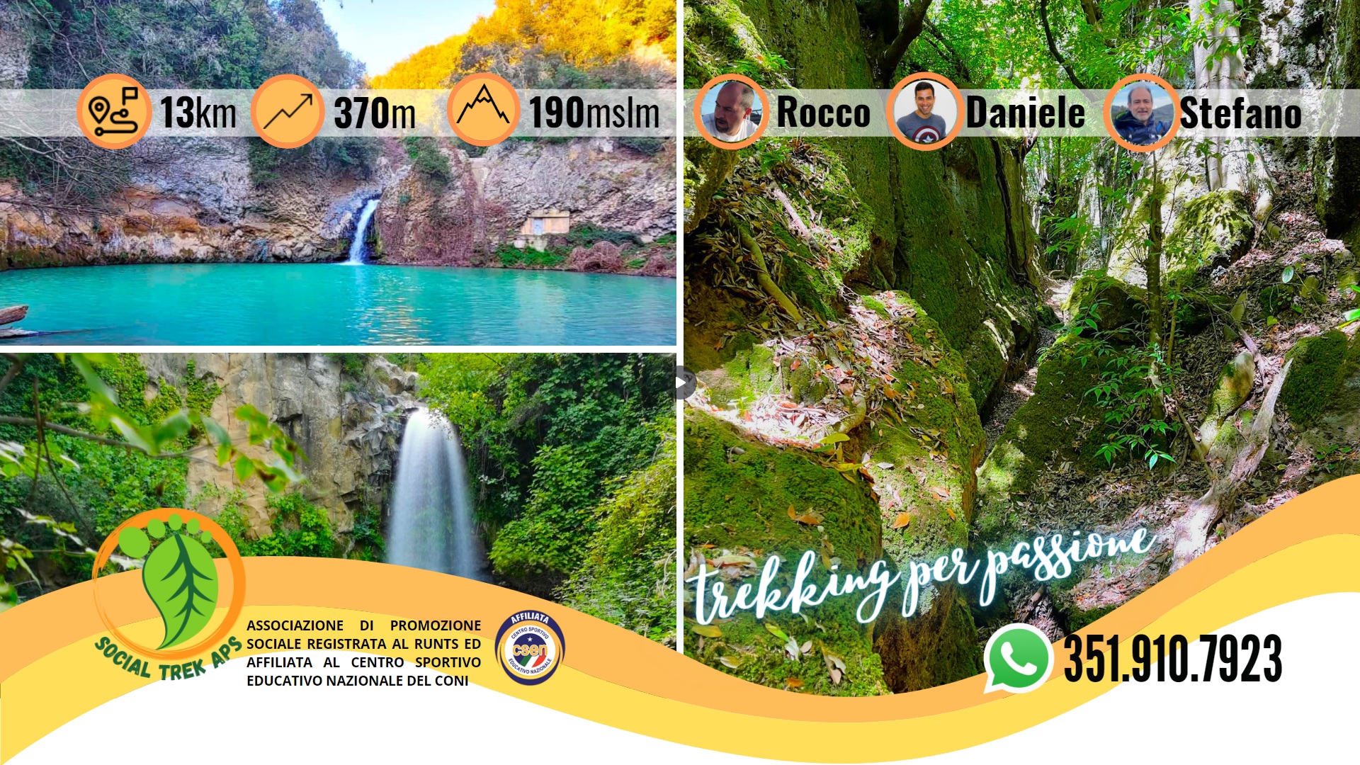 LA NECROPOLI E LE CINQUE CASCATE