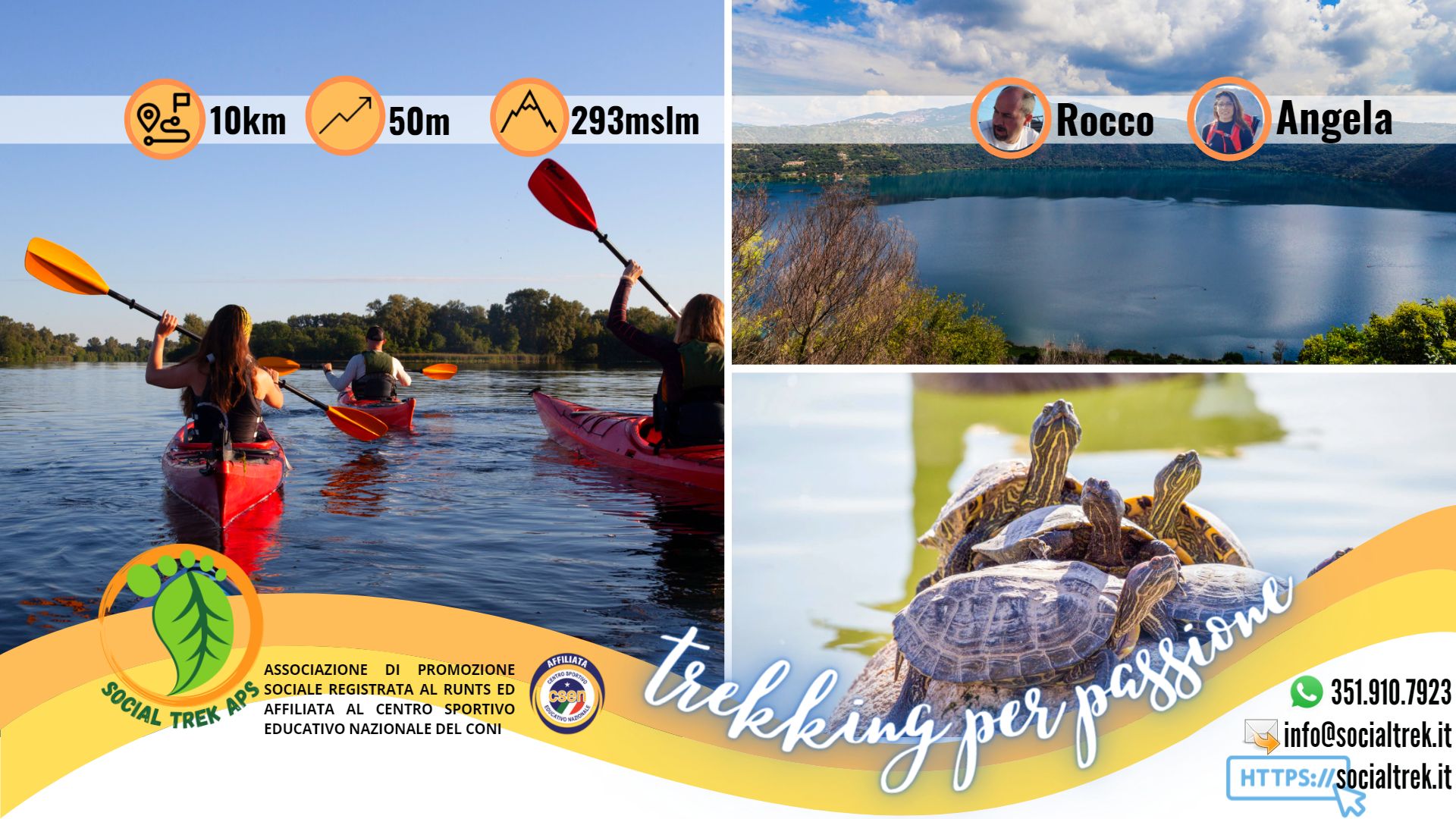 TREK & KAYAK SUL LAGO ALBANO