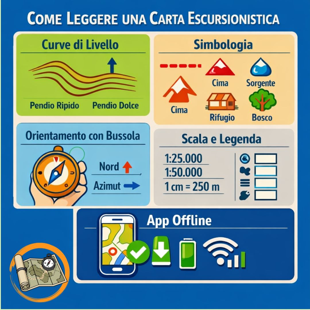 Come leggere una carta escursionistica
