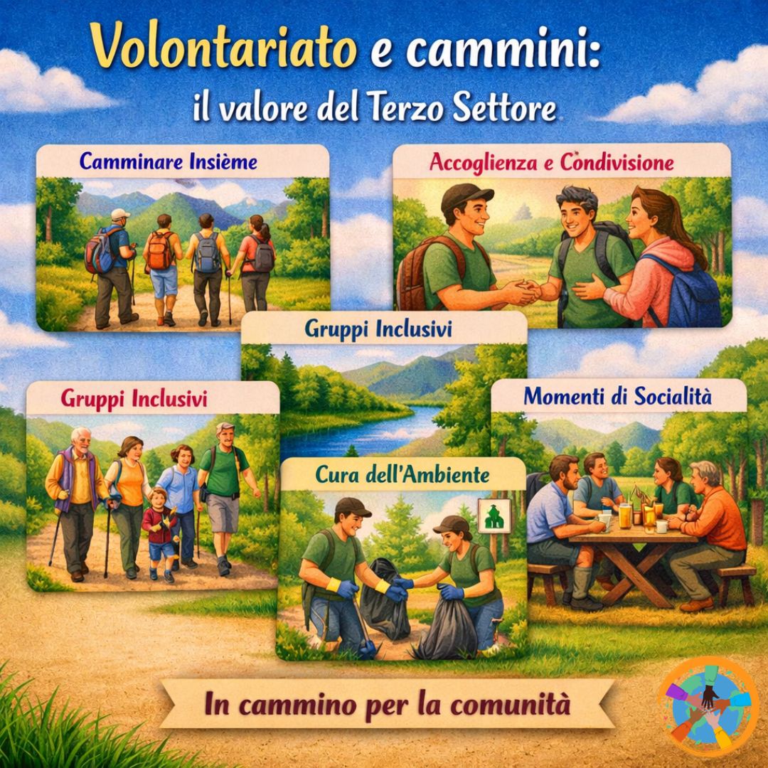 Volontariato e cammini: il valore sociale di chi si mette in gioco