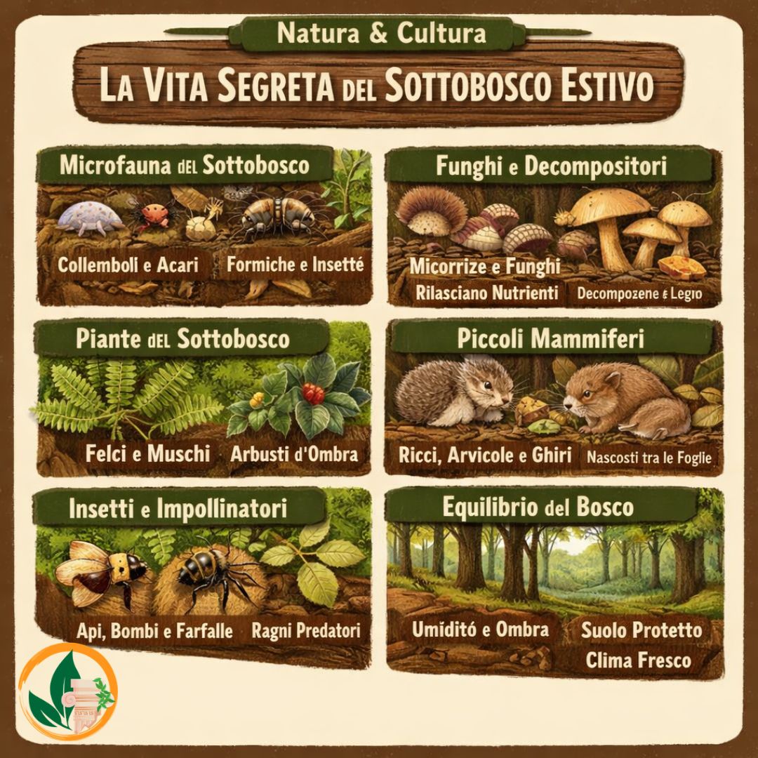 La vita segreta del sottobosco estivo