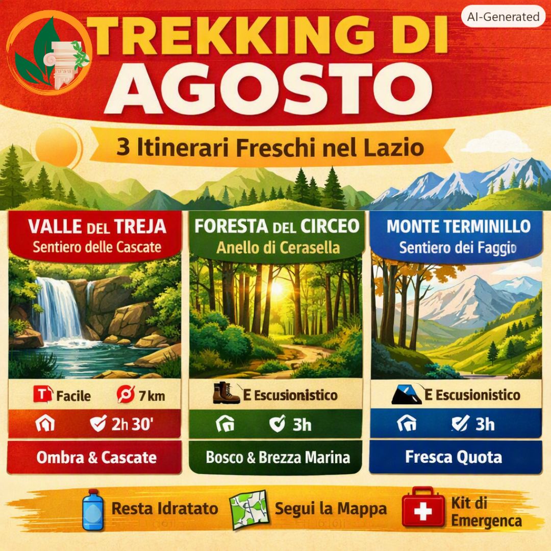 3 itinerari freschi nel Lazio per agosto