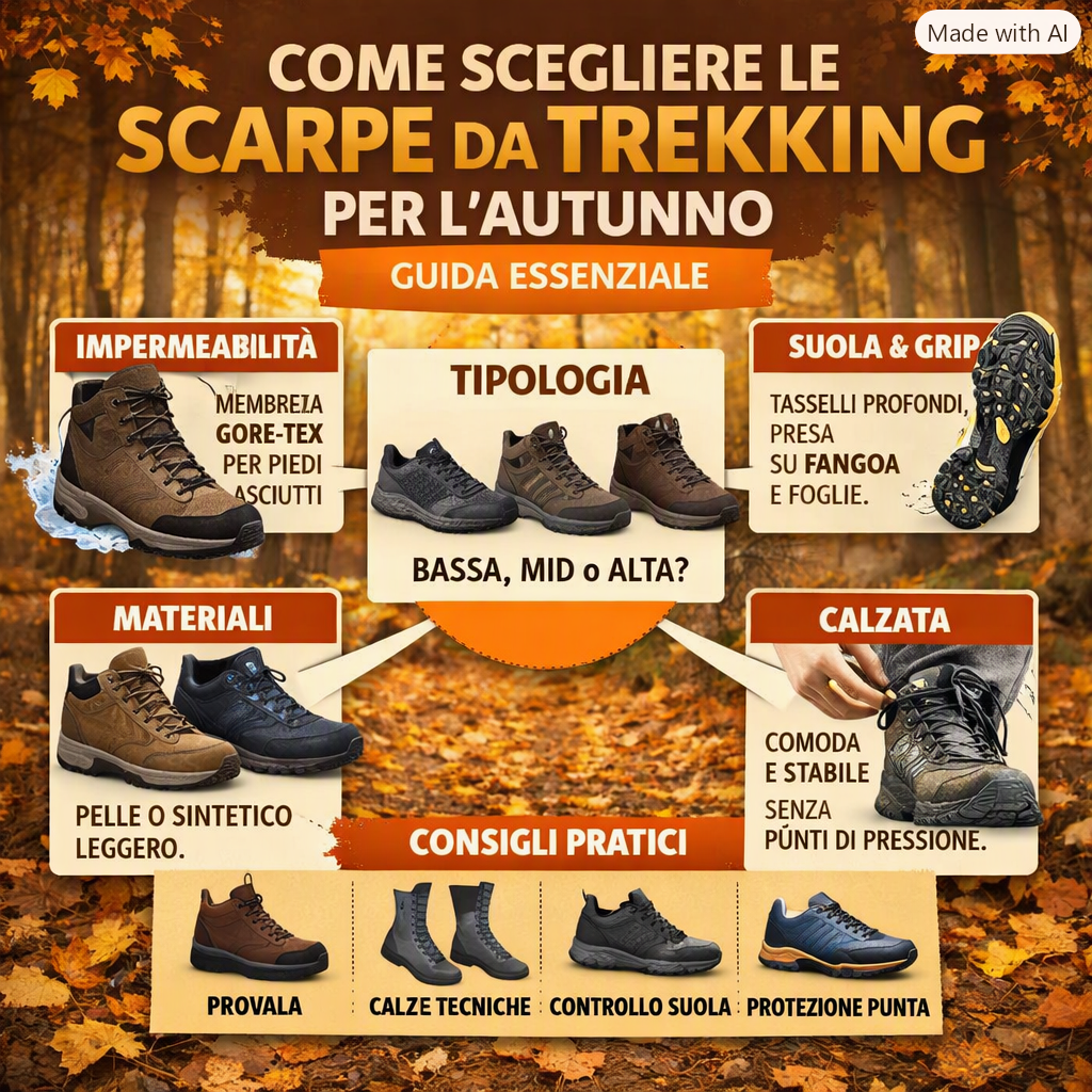 scarpe da trekking autunnali